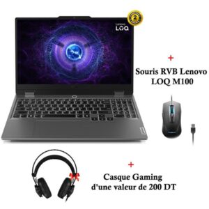 PC Portable Gamer LENOVO LOQ 15IRX9 i7 13ème Gén 16G RTX 3050