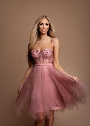 Robe soirée courte patineuse