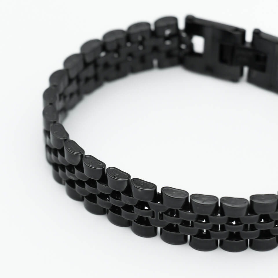 Bracelet for men Watch Style Black - Image 2